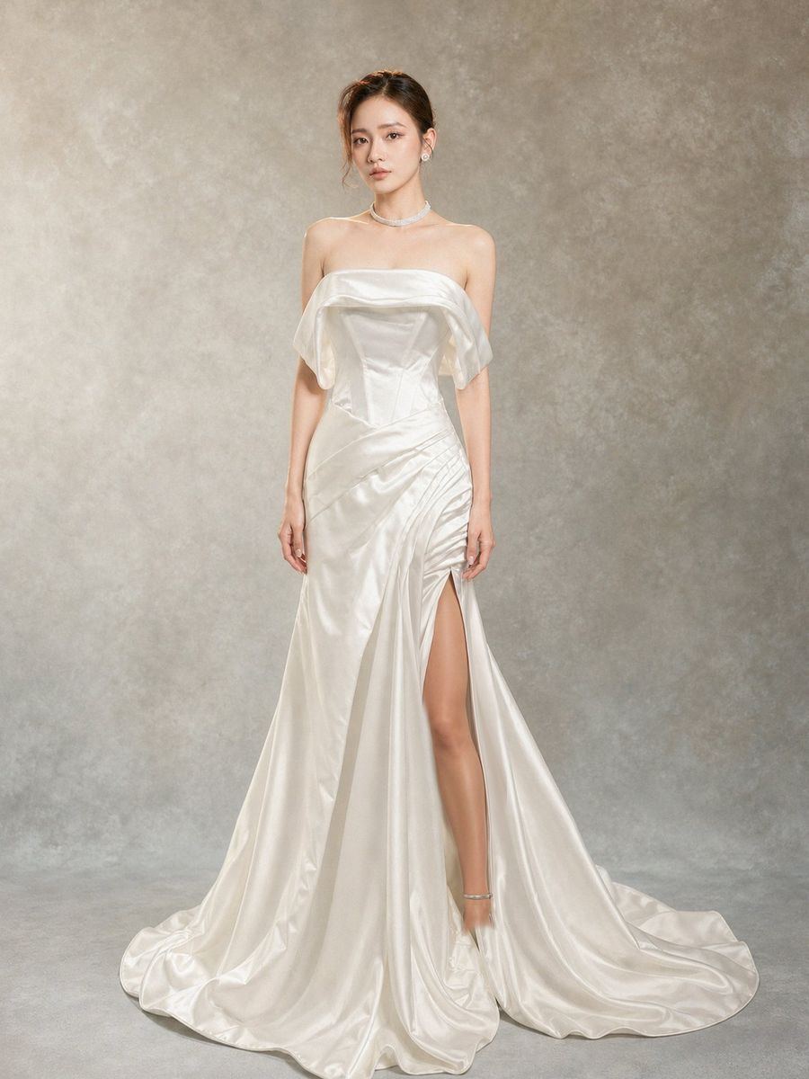 VNCC-779 — Satin trễ vai xẻ tà