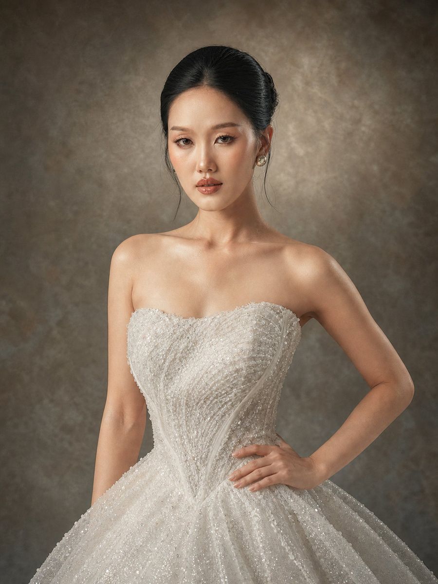 VNCXVT-2497 — Xoè satin cúp ngực