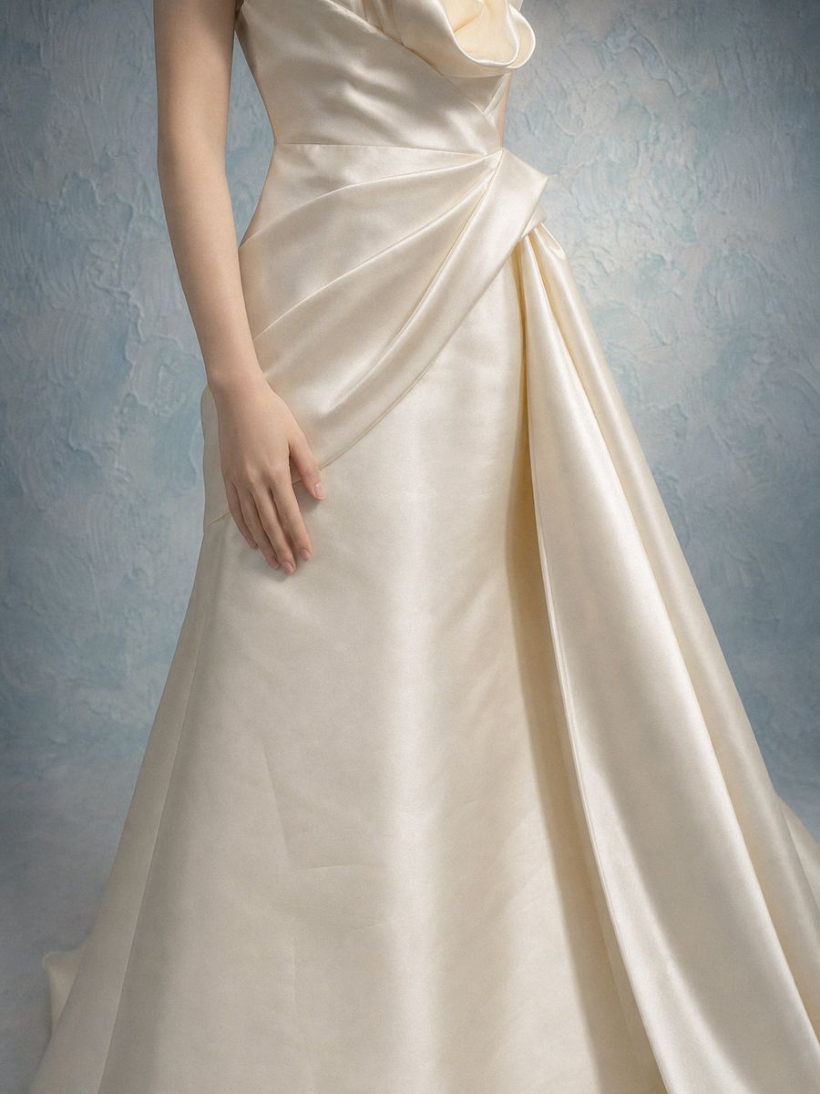 VVAP-15 — Suông satin nơ lệch vai