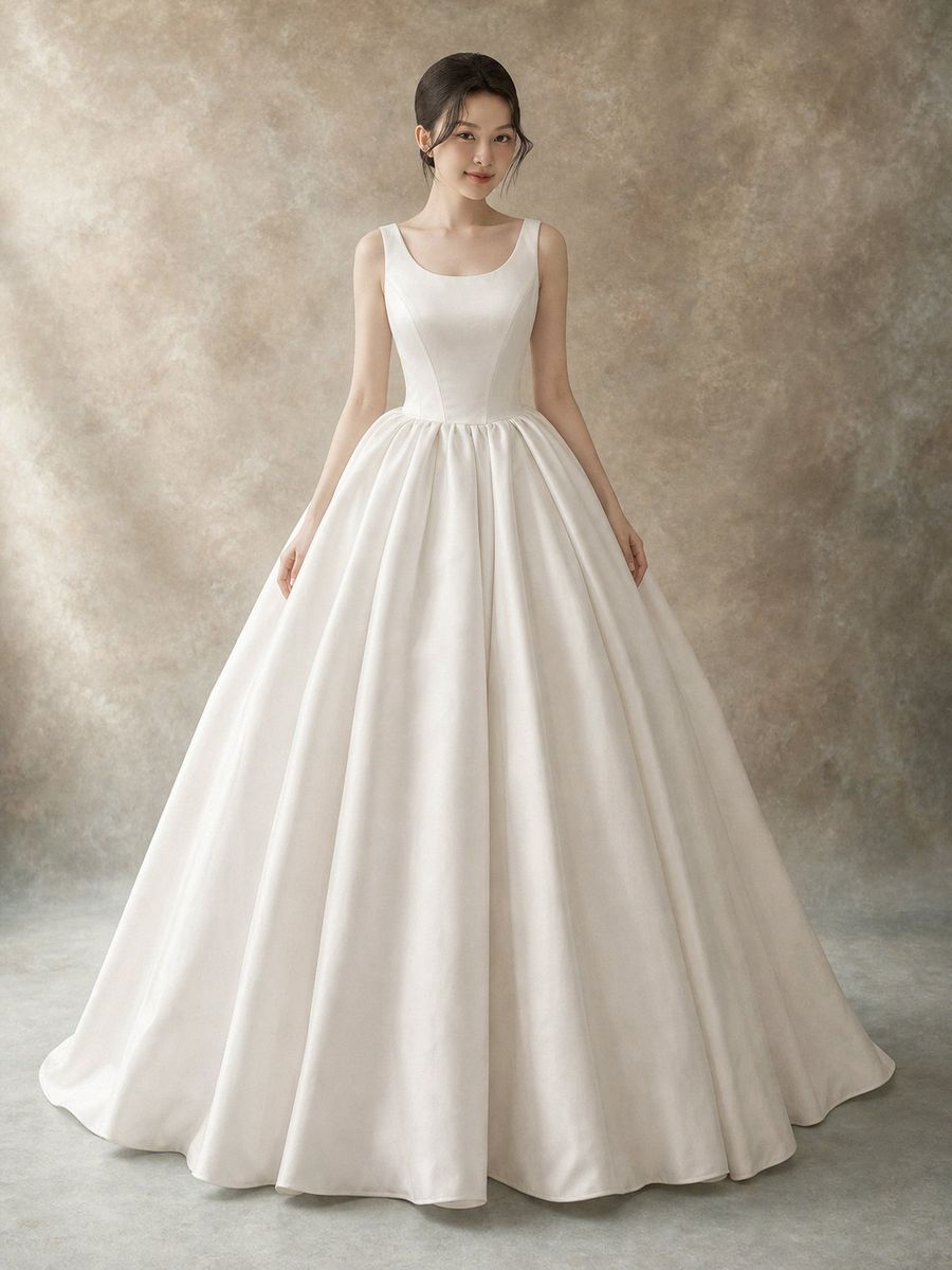 VVAP-38 — Xoè satin cổ tròn
