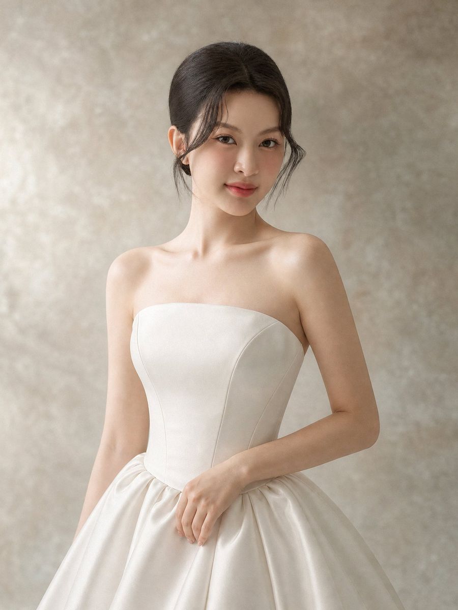 VVAP-38 — Xoè satin cổ tròn
