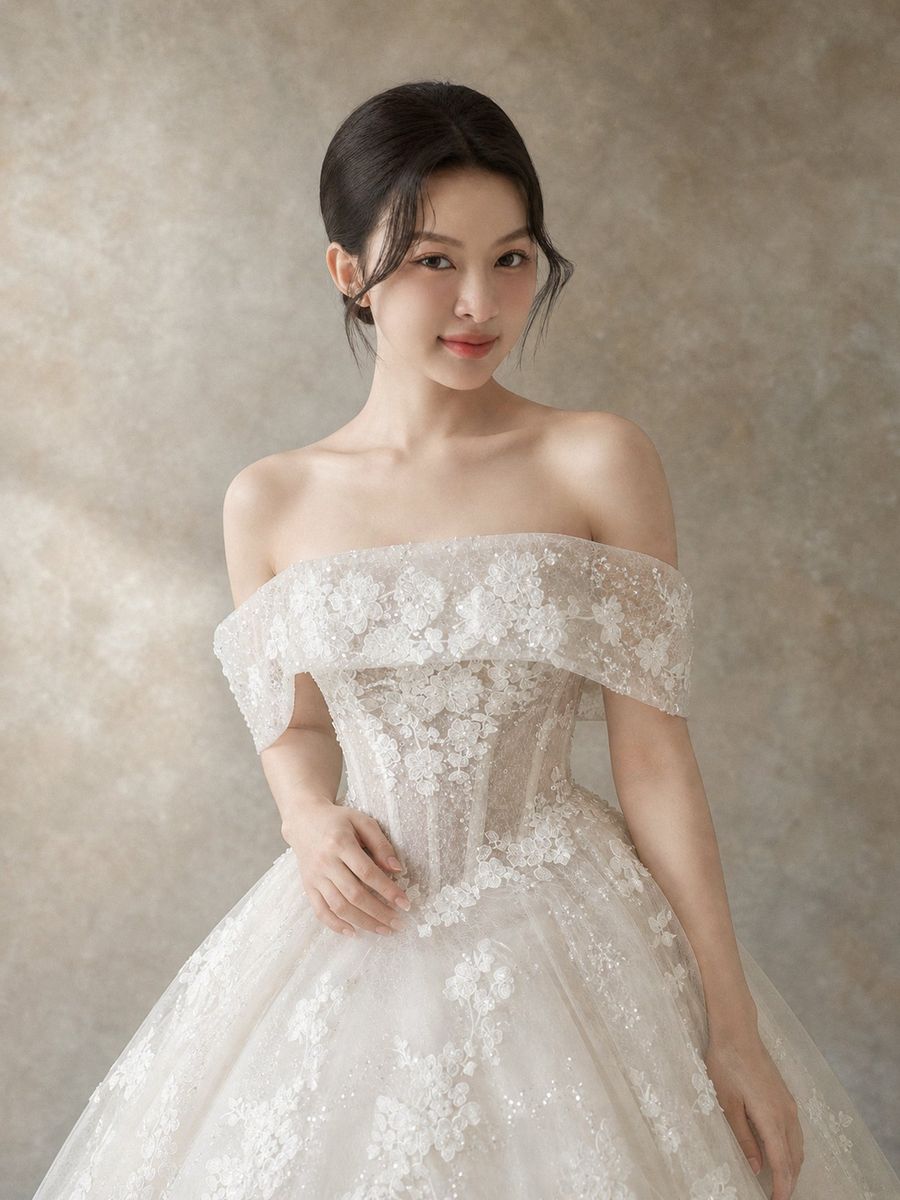 VVAP-60 — Váy xòe phối ren