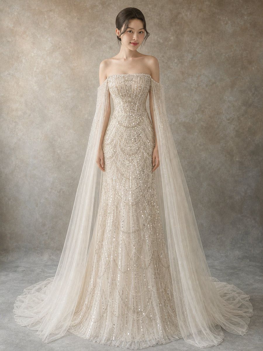 VVAP-71 — Suông đính kết kèm cape