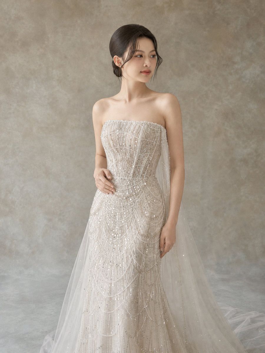 VVAP-71 — Suông đính kết kèm cape