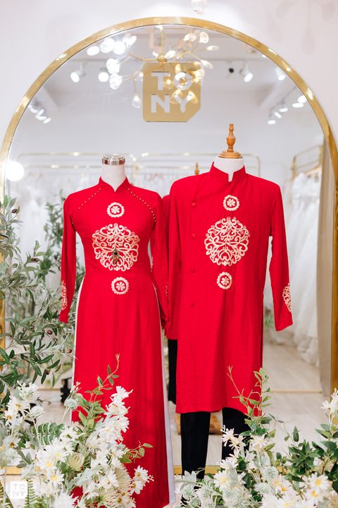 Áo dài đôi 01 tại Tony Wedding · Vivian Bridal, 106 Đường 3 Tháng 2 TP.HCM