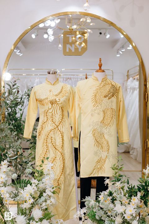 Áo dài đôi 09 tại Tony Wedding · Vivian Bridal, 106 Đường 3 Tháng 2 TP.HCM