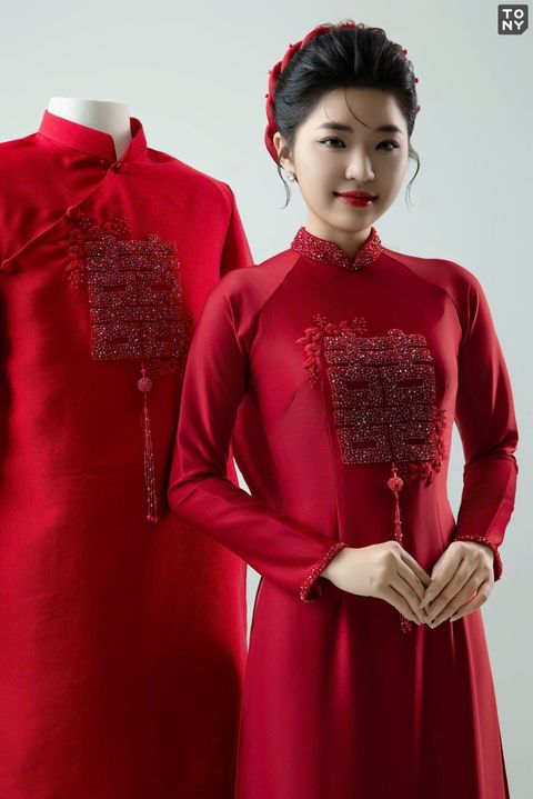 Áo dài đôi ADCD 905 905 tại Tony Wedding · Vivian Bridal, 106 Đường 3 Tháng 2 TP.HCM