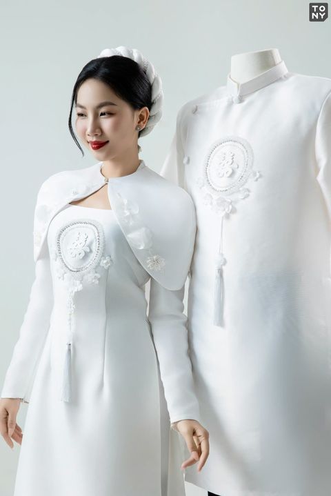 Áo dài đôi ADCD 978 983 tại Tony Wedding · Vivian Bridal, 106 Đường 3 Tháng 2 TP.HCM
