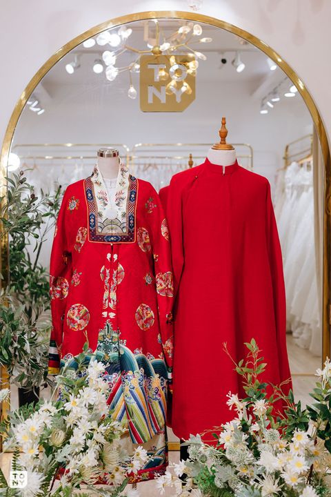 Áo dài đôi | Nhật Bình tại Tony Wedding · Vivian Bridal, 106 Đường 3 Tháng 2 TP.HCM
