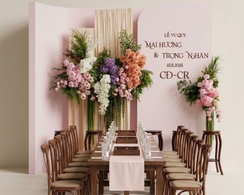 Trang trí gia tiên CAO CẤP 116 tại Tony Wedding · Vivian Bridal, 106 Đường 3 Tháng 2 TP.HCM