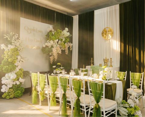 Trang trí gia tiên CƠ BẢN 26 GREEN SYMPHONY 2 tại Tony Wedding · Vivian Bridal, 106 Đường 3 Tháng 2 TP.HCM