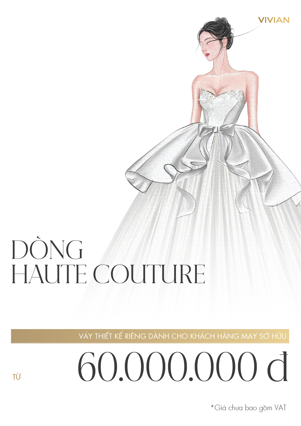 BẢNG GIÁ VÁY CƯỚI CAO CẤP VIVIAN BRIDAL MỚI NHẤT 24 FVPL 05